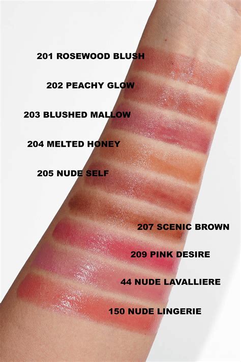 ysl loveshine lipstick swatches